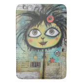Tapis De Bain Fille de l'art du collage 4 (devant Vertical)