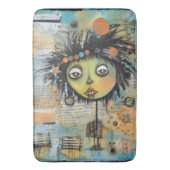 Tapis De Bain Fille de l'art du collage 7 (devant Vertical)