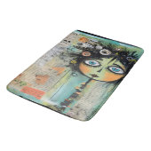 Tapis De Bain Fille de l'art du collage 8 (Angle)
