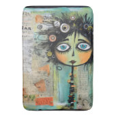 Tapis De Bain Fille de l'art du collage 8 (devant Vertical)