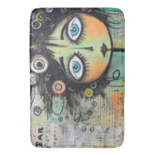 Tapis De Bain Fille de l'art du collage 8 (devant Vertical)