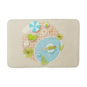 Tapis De Bain Fille de piscine en bikini plage d'été (Devant)