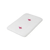 Tapis De Bain Fille Design, Or Léger, Rouge Purplish (Angle)