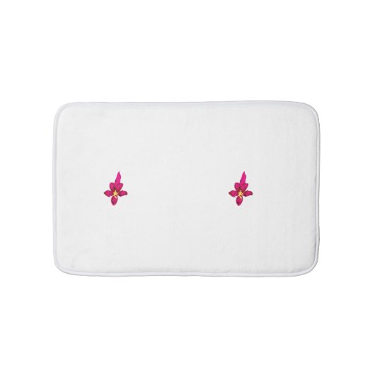 Tapis De Bain Fille Design, Or Léger, Rouge Purplish (Devant)