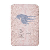 Tapis De Bain Fille Glam Blush rose violet Parties scintillant U (Devant (Vertical))