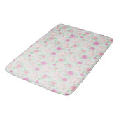 Tapis De Bain Fille Mint Gold Floral Tea Party Motif (Angle)