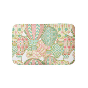 Tapis De Bain Fille Motif de ballons à air chaud