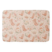 Tapis De Bain Fille Peach Western Coquette Shabby Chic (Devant)