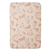 Tapis De Bain Fille Peach Western Coquette Shabby Chic (devant Vertical)