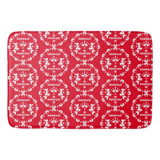 Tapis De Bain Fille Sirène Princesse (Devant)