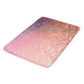 Tapis De Bain Fille Trend Rose Gold Blush Parties scintillant (Angle)