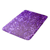 Tapis De Bain Fille Violet Parties scintillant Bling Glam modern (Angle)