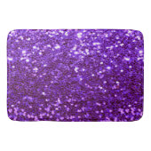 Tapis De Bain Fille Violet Parties scintillant Bling Glam modern (Devant)