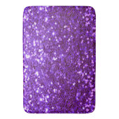Tapis De Bain Fille Violet Parties scintillant Bling Glam modern (devant Vertical)