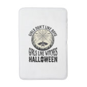Tapis De Bain Filles comme sorcières Halloween Design Vector Vin (Devant (Vertical))