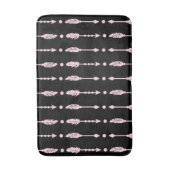 Tapis De Bain Filles Flèches roses et noires Boho Chic Décor (Devant (Vertical))