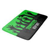 Tapis De Bain Film d'horreur déplaisant Zombie Halloween (Angle)
