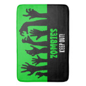 Tapis De Bain Film d'horreur déplaisant Zombie Halloween (devant Vertical)