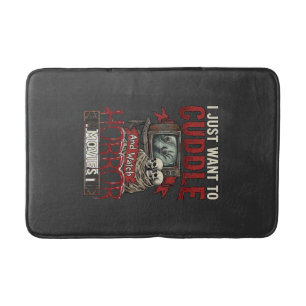 Tapis De Bain Films d'horreur câlins Halloween Crânes Télévision