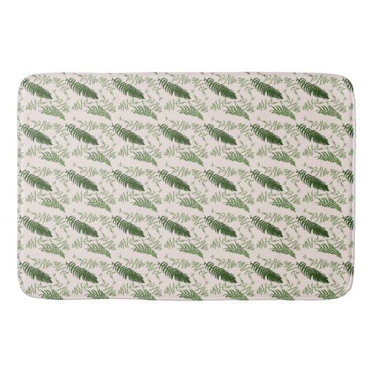 Tapis De Bain Fils vertes répéter surface motif de bain Mat (Devant)