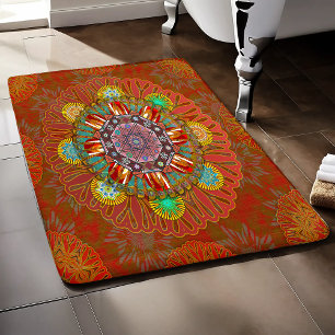 Tapis De Bain Filtrer le rouge floral de Squire Manipur