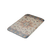 Tapis De Bain Fin Persia Tabriz Bleu rouille Orange (Angle)