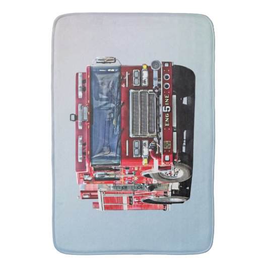 Tapis De Bain Fire Engine (devant Vertical)
