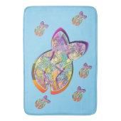 Tapis De Bain Fishy Fishy Blue (devant Vertical)