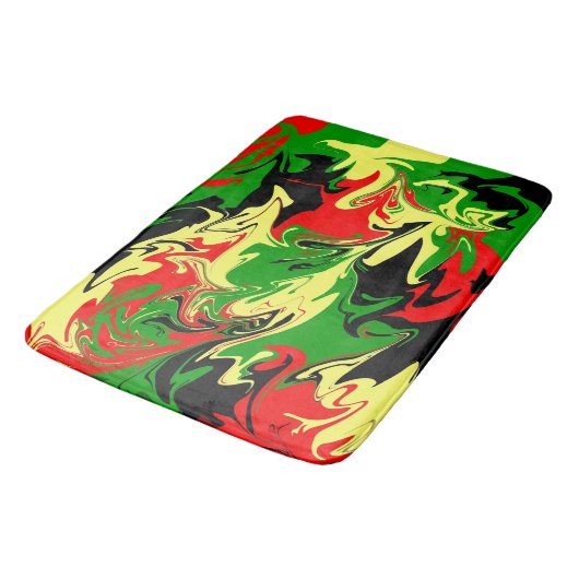 Tapis De Bain Fissures afrocentriques (Angle)