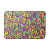 Tapis De Bain Fissures de couleur vive sur mousse de mémoire gri (Devant)