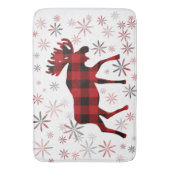 Tapis De Bain Flacon de neige des plaids rouges de l'orignal de (devant Vertical)