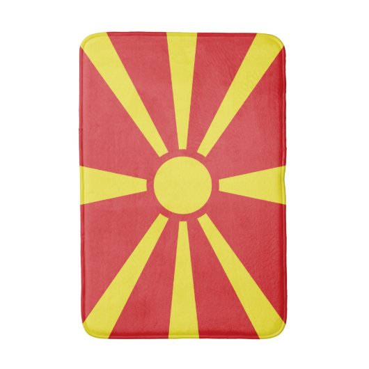 Tapis De Bain Flag de Macedonia (Devant (Vertical))