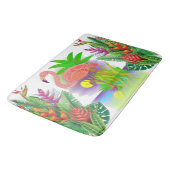 Tapis De Bain Flamant Rose Au Paradis (Angle)