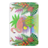 Tapis De Bain Flamant Rose Au Paradis (devant Vertical)
