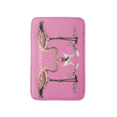Tapis De Bain Flamant rose Boire Martini Thunder_Cove (Devant (Vertical))