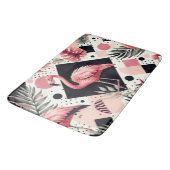 Tapis De Bain Flamant rose mignon géométrique (Angle)