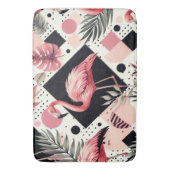 Tapis De Bain Flamant rose mignon géométrique (devant Vertical)