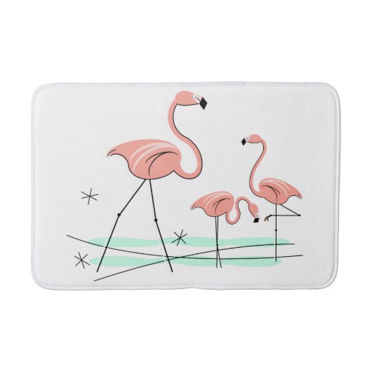 Tapis De Bain Flamant rose Ocean Trio 2 bain mat (Devant)