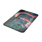 Tapis De Bain Flamant rose rose gras Besties Amis Photo Plat Amu (Angle)