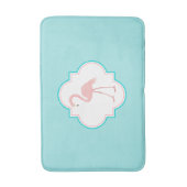 Tapis De Bain Flamant rose rose sur l'arrière - plan d'Aqua (Devant (Vertical))
