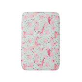 Tapis De Bain Flamant rose Sur Les Pois (Devant (Vertical))