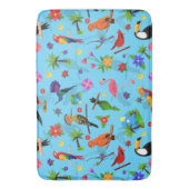 Tapis De Bain Flamant rose Toucan Et Arara Motif Oiseaux Sans Me (devant Vertical)