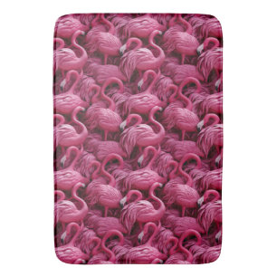 Tapis De Bain Flamants roses de bain de chaume