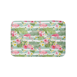 Tapis De Bain Flamants roses Et Grèves