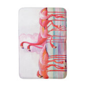 Tapis De Bain Flamants roses roses par Francis Lee Jaques (Devant (Vertical))