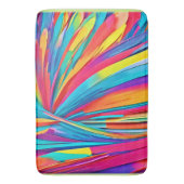 Tapis De Bain Flambée Abstraite de couleur (devant Vertical)