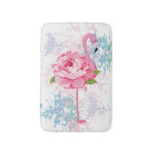 Tapis De Bain Flamingo peint à la main (Devant (Vertical))