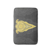 Tapis De Bain flamme dorée ornementale (Devant (Vertical))