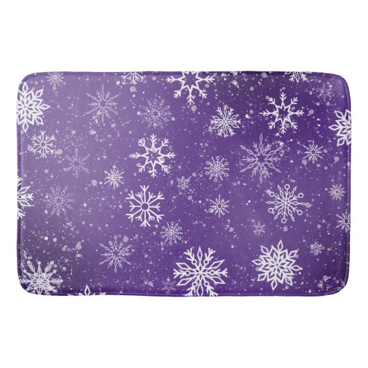 Tapis De Bain Flèche blanche Améthyste violet (Devant)