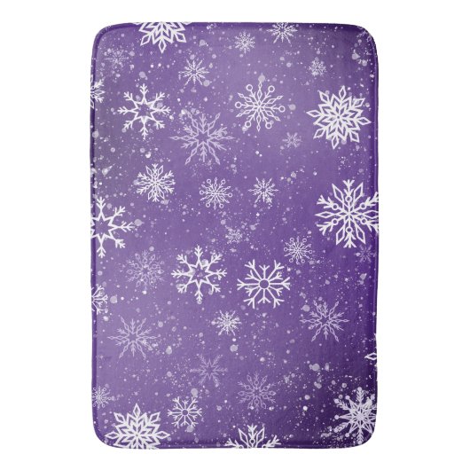 Tapis De Bain Flèche blanche Améthyste violet (devant Vertical)